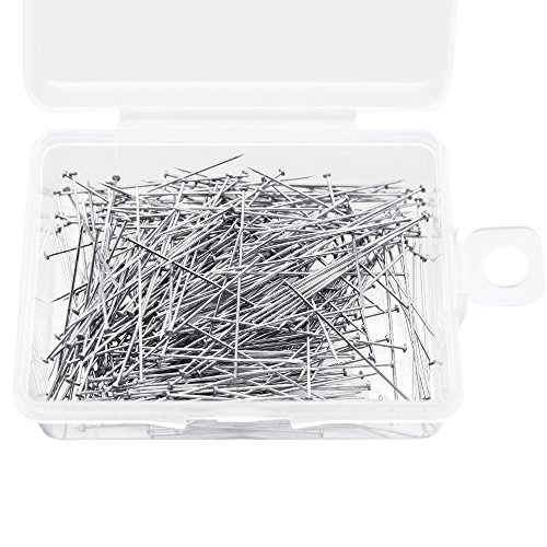 Dreamtop 1900pcs Stainless Steel Head Pins Dressmaker Pins with Boxes and Mini Pincushion for Jewelry Making Sewing Craft, 26mm and 35mm - Thumbnail 2