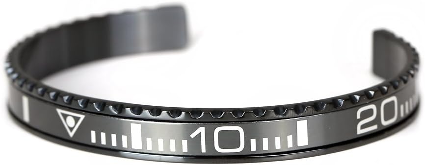Men's Stainless Steel Cuff Speedometer Bracelets