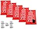 JJ CARE Fire Blanket – 5 Packs with Hooks – 40” x 40” Fire Blankets Emergency for Home and Kitchen, High Heat Resistant and Flame Protection for Kitchen, Car, Office, Camping & Home Safety