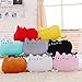 Big Cat Emoji Throw Pillow Pet Sofa Decorative Cushion Soft Plush Toy Doll 15inches 1pc (Pink)