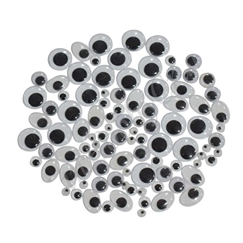 Asian Hobby Crafts Googly Moving Eyes Black & White: 100 pcs : Assorted (Assorted) 1 Asian Hobby Crafts Googly Moving Eyes Black & White: 100 pcs : Assorted (Assorted)