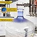 5 Gallon Water Jug Dispenser + Zipper Bag + 2 Spouts BPA FREE 55 mm + Felt Pads ~ Portable Stainless Steel Bottle Cooler Drink Holder Stand Rack Countertop for NON-Threaded CROWN TOP Neck