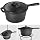 Outdoor Kochgeschirr Semptec Dutch Oven Set 9-teilig - Gusseisen Kochset Für Camping & Grillen Dutch Oven Set Gusseisen