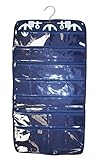 N Gil Navy Blue Nautical Anchors Tri-fold Hanging Jewelry Organizer Bag