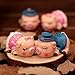 uzhopm Cute Couple Pig Car Dashboard Decorations Car Home Office Ornaments Holiday Party Decoration