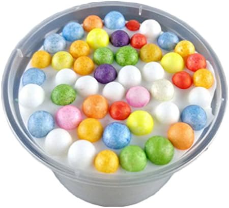 Alione Jumbo Slow Rising Squishy Banana Scented Squeeze Decorations Stress Relief Toys (Multi Beads Slime)