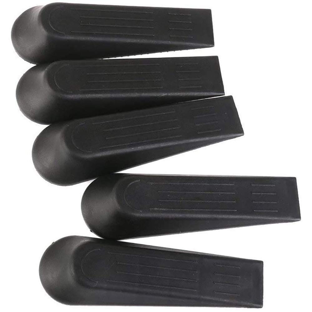 POFET 5pcs Hard Plastic Door Stoppers for Home and Office