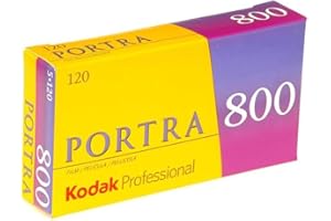 Kodak 812 7946 Professional Portra 800 Color Negative Film 120, ISO 800, 5 Roll Pack