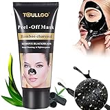 Black Peel off Mask, Blackhead Remover Mask, Charcoal Black Mask, Peel off Purifying Pore Mud, Blackhead Remover Remove Blackheads, Deep cleansing Dead Skin, Acne, Oil Control (60ml)