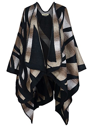 S.k women s winter wrap blanket poncho cape shawl cardigans coffe…