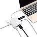 Cable Matters USB C Multiport Adapter (USB C Hub with DisplayPort 8K), 2X USB2.0, Fast Ethernet, and 60W Charging in White Thunderbolt 4 / USB4 / Thunderbolt 3 Port Compatible with MacBook Pro