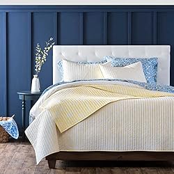 MARTHA STEWART Pamela Lemon Yellow Floral Queen