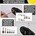 Vastar 2 in 1 Crimping Tool - Crimping Pliers, Wire Terminals Crimping Tool(AWG23-10,AWG23-7) 0.25-10mm² Ratchet Wire Crimping Tools with 2 Replaceable Jaws and 1170pcs Wire Terminal Connectors