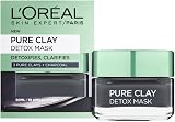 L'Oreal Paris Pure Clay Detox Mask Black Charcoal 50 ml for All Skin Types view 2