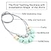 Lofca Silicone Teething Necklace for Mom to Wear-Great Baby Teething Toys-100% BPA Free Chew Beads-Stylish & Natural Breastfeeding Nursing Necklace for Soothing Pain Relief-'Claire'（Mint）