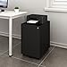 DEVAISE 3 Drawer Mobile File Cabinet with Lock, Mobile Pedestal Cabinet in Black