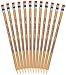 The Write Dudes USA Gold Natural Wood Presharpened #2 Pencils 12-Pack