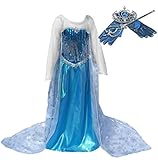 [SALE!] Blue Snow Queen Princess Long Cape Dress Costume