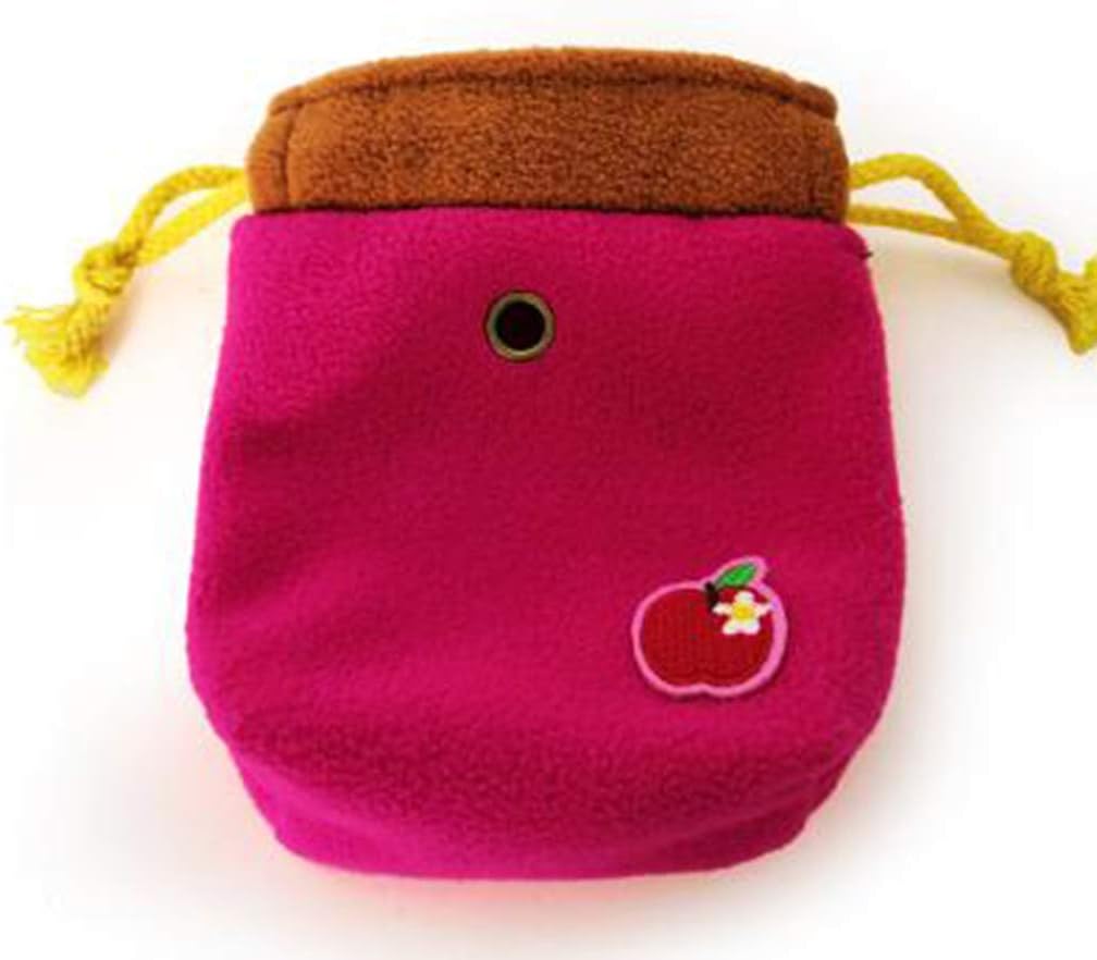 Jixing Pet Hamster Rat Cat Rabbit Pet Sling Carrier Backpack Outdoor Traveling Bag,Rose Red