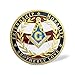 Freemasonry Masonic Coin Air Force Navy Marine Corps Army Coast Guard Military Veteran Challenge Coin