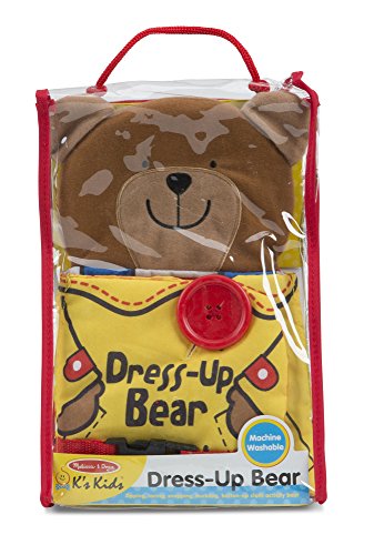 Melissa & Doug Soft Activity Baby Book - Dress Up Bear