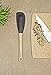 Epicurean Silicone Series Utensils, 3-piece Spatula Set, Natural with Black