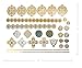 Terra Tattoos Gold Metallic Tattoo Flash Sheets Designs of Feathers, Sun, Flowers & more! Face Tattoos for Women Waterproof Nontoxic Long Lasting 75+ Designs for Vacation, Festivals Parties – Gold