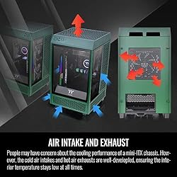 Thermaltake Tower 100 Racing Green Edition Tempered