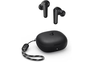 soundcore R50i da Anker, Fone de Ouvido Bluetooth 5.3, Graves Potentes, Drivers de 10mm, 30H de Reprodução, Resistência à Água, 2 Mics IA, Personalização de Som via App, Fone sem fio tws, Preto