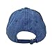 DALIX Mens Pigment Dyed Washed Cotton Cap - Adjustable Hat 6 Panel Unstructured (Heavy Washed Navy Blue)