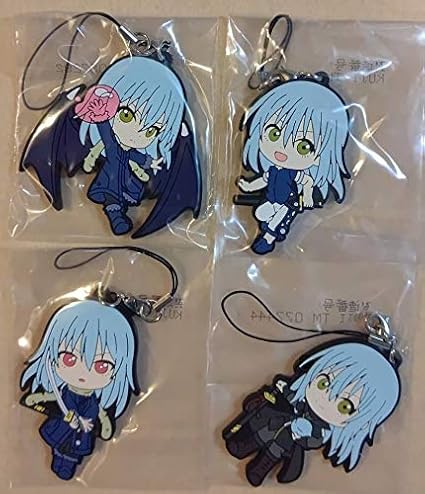 Amazon Co Jp 一番くじ 転生したらスライムだった件 魔王覚醒編 F賞 ラバーストラップ リムル様のみ 全4種4個セット約6 5cm ホビー 通販