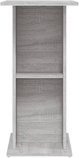 vidaXL Engineered Wood Aquarium Stand Sonoma Grey with Storage view 6