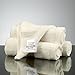 ALPHA Bamboo Luxury Washcloths - Baby Washcloths - PREMIUM High Thread Count Version - EXTRA SOFT, 100% Natural Bamboo - 6-Pack White, Baby Gift, Luxury Hotel Quality