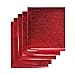 TECKWRAP Red Glitter Heat Transfer Vinyl, Glitter Red Iron on Vinyl Heat Press Vinyl for T-Shirts 12