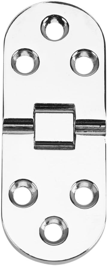 80 * 30mm Table Door Desk Window Hinge Zinc Alloy Metal Round Sewing Machine Folding Table Furniture Flip Tray Hinge(Silver) - Image 3