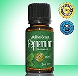 Peppermint Essential Oil 100% Pure Organic & Therapeutic Grade, Used in Aromatherapy -10 Ml Mentha Arvensis
