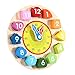 Wondertoys Wooden Shape Sorting Clock Toddlers Gifts Educational Toy for 1 2 3 Years Old Boy and Girl