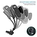 Te-Rich Gooseneck Cigarette Lighter Phone Holder Power Outlet Car Mount Charger with Built-in Micro USB Cable for Samsung Galaxy and More Android Smartphones