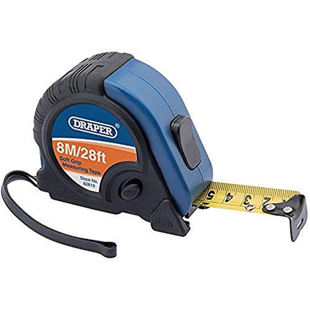 Draper 82819 8M/26ft Professional Measuring Tape Black and 8 m/26 ft