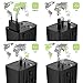 Universal Travel Adapter, International Power Adapter with 4 High Powered Smart USB Charging Ports and US/EU/UK/AU Plugs for Europe USA UK France Germany Japan and More Than 160 Countries, Black