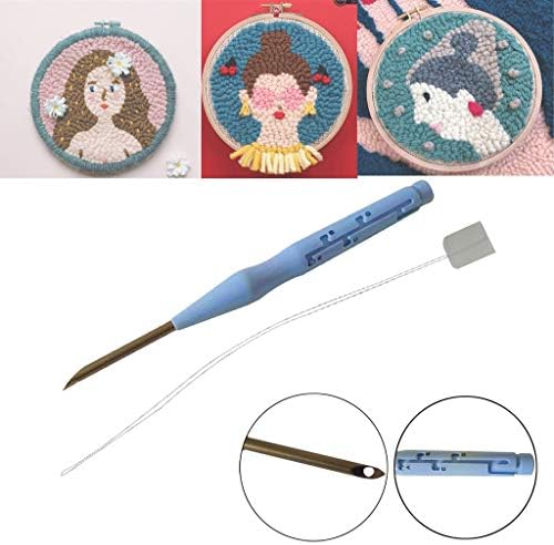 Beuttiful Adjustable Punch Needle Happy Stitching Embroidery Needle Sewing DIY Tool