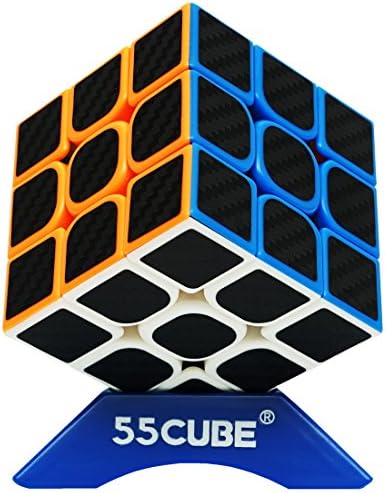 55cube Carbon Fiber Cube 3x3 Speed Cube With Carbon Fiber Stickers