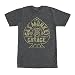 Fast N' Loud Gas Monkey Garage Aces High Official Licensed Men's T-Shirt, Charcoal Grey (xx-large)
