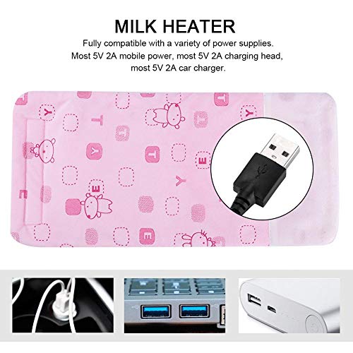 USB Milk Bottle Warm HeatKeeper Portable Baby Infant Feeding Milk Food Thermal Warmer Bag Keep Milk Water Warm, Coffee Tea Mug Beverage Warming Bag(JUST Keep Warm)