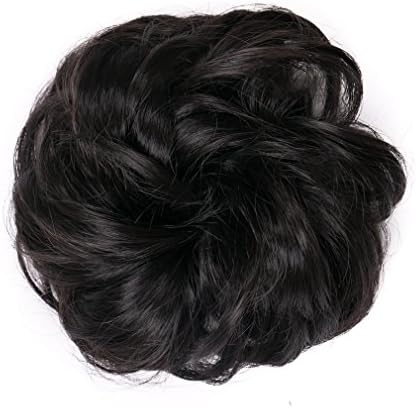 Lady Corner Wavy Curly Messy Hair Bun Extensions Scrunchie Scrunchy Hair Bun Updo Hairpiece Hair Ribbon Ponytail Hair Extensions For Women (#2)