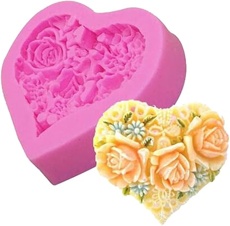 Amazon Cngstar 鋳型 焼き菓子型 シリコーン製 ケーキ チョコレート 手作り石鹸モールド Diy 有能な主婦 手作り バラ の花が大好き マフィン カップケーキ型 オンライン通販