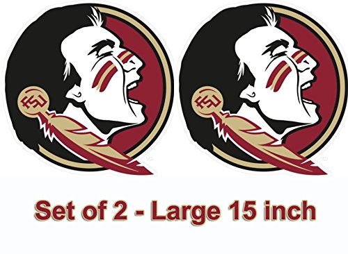 FSU Florida State Large 15 inch Seminole Cornhole Decals / Set of 2