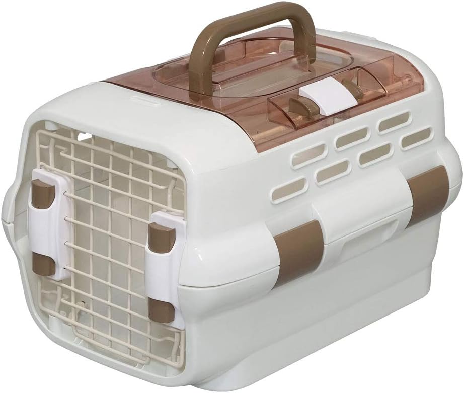 Iris Ohyama, Pet carrier / transport box with leashes, 2 removable
