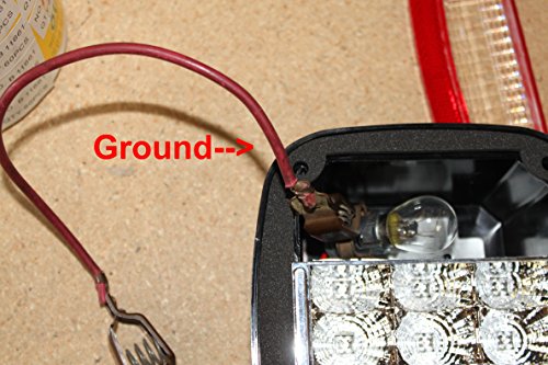 Red Truck Trailer Boat Jeep TJ CJ YJ JK Replacements Stop Turn Tail LED Lights (Stud Mount)