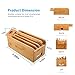 Criacr Charging Station, Multi Device Bamboo Charger Dock Organizer with 4 USB Port, Smart Fast Charge Stand for Apple Watch AirPods, Smart Fast Charge Station Dock, Phone Dock, Cables Included